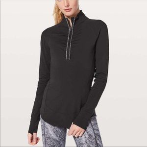 Lululemon Athletica Quarter Zip Long Sleeve Running Pullover